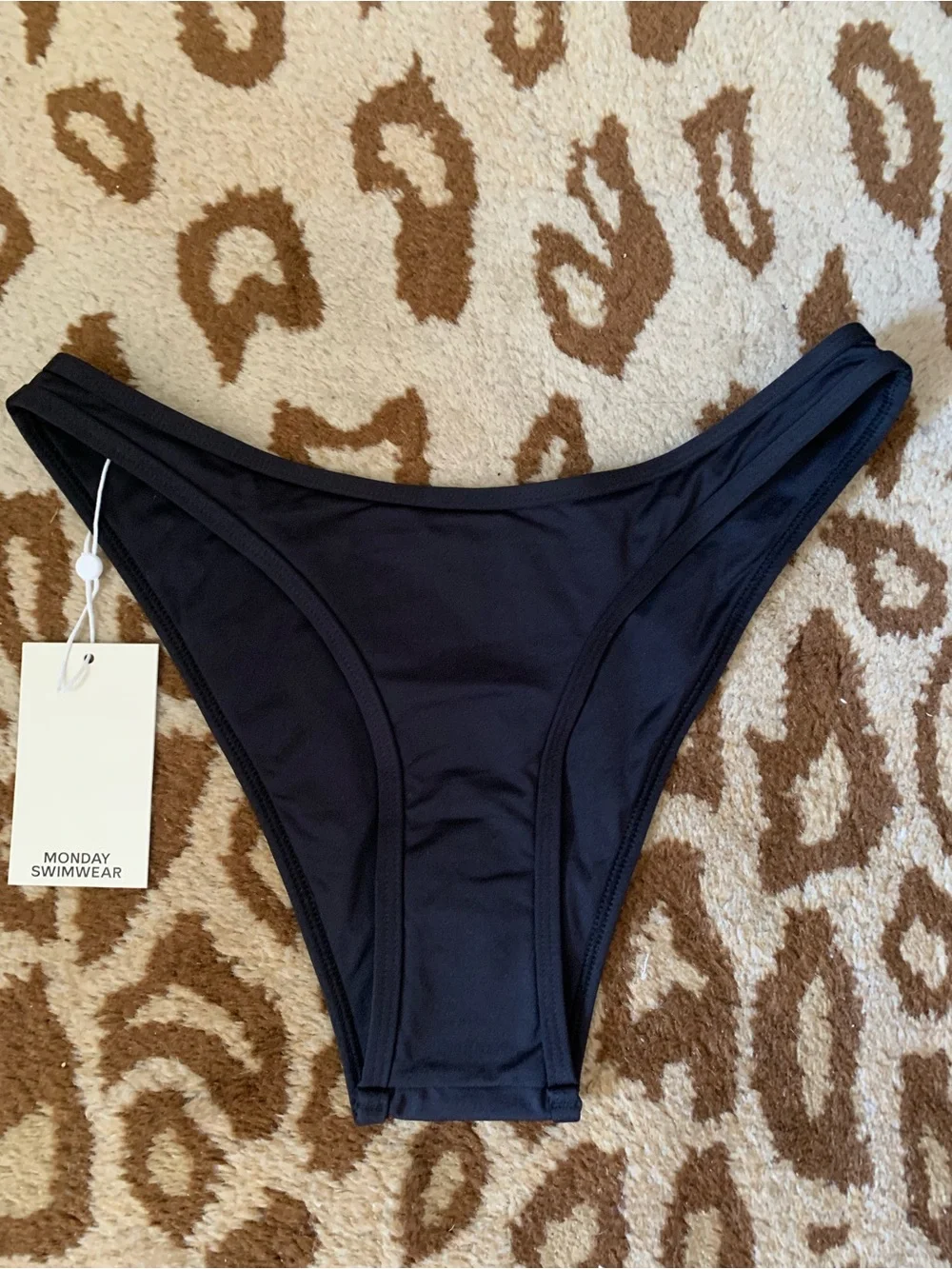 Monday Swimwear Black High-Cut Bikini Bottom